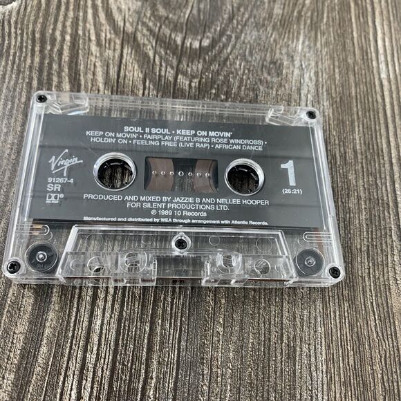 SOUL 2 SOUL Cassette Tape 80s Jazz Hip Hop KEEP ON MOVIN BACK TO LIFE - Picture 4 of 5